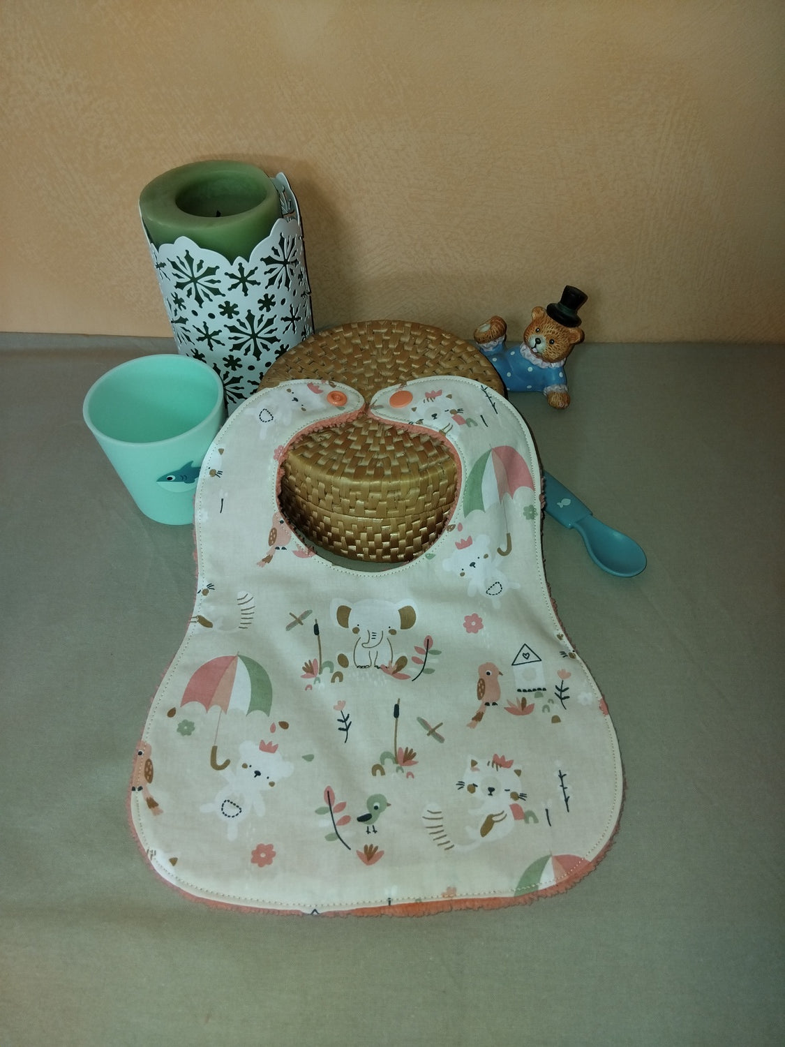 bavoirs coton éponge bambou lavable