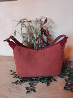 Sac boho velours Terracotta & Bordeaux