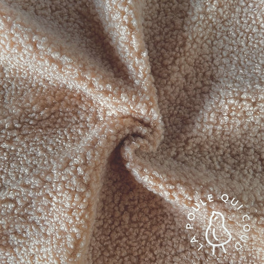 Bouclette TEDDY blanche pour confectionné vos sac bandoulière
