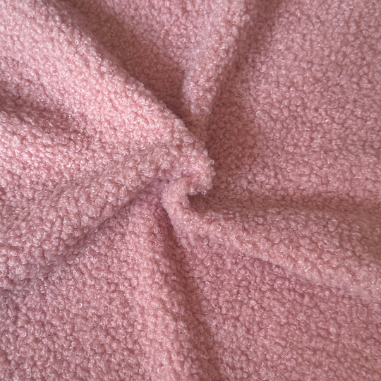 Bouclette TEDDY rose pour confectionné vos sac bandoulière