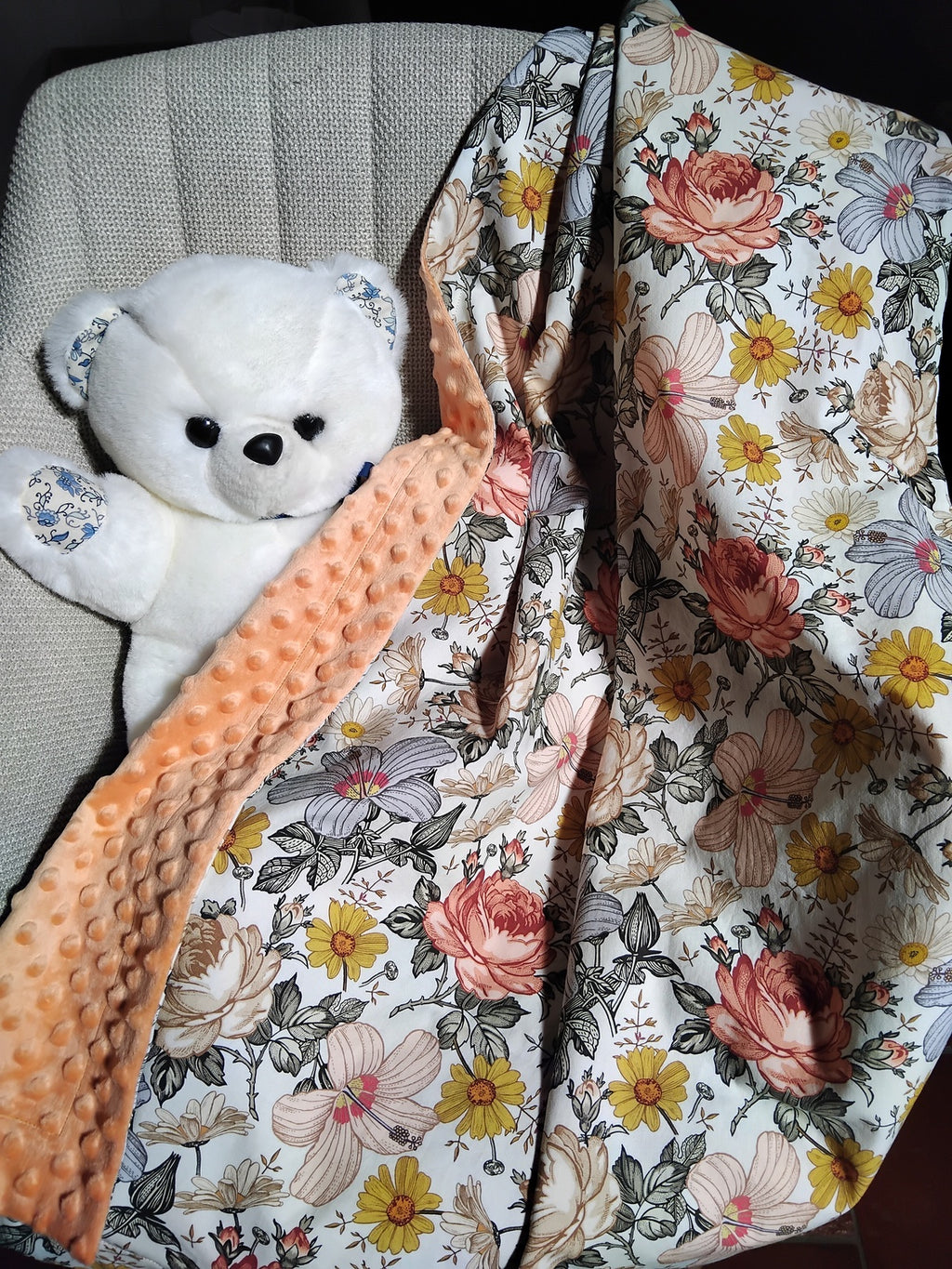Couverture mi-saison bébé fait main