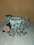 corbeille et lingettes lavable réutilisable