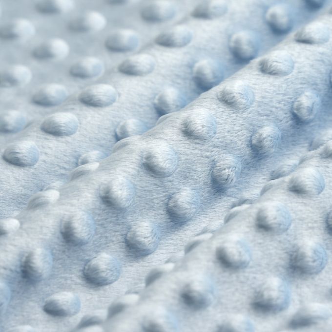 Tissus minky bleu ciel pour confectionné les couvertures bébés douillettes